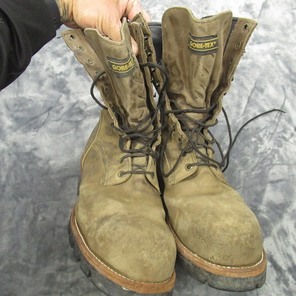 Red Wing Logger Boots Mens 11 Waterproof Gore‎ Tex Work Steel Toe USA 2292 RARE